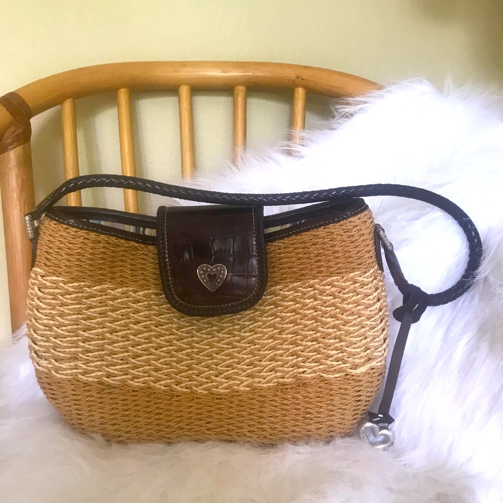 Y2k Brighton raffia purse